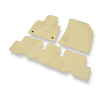 Tapis de Sol Velours adapté pour Citroen C4 Picasso II (2013-2018) - Premium tapis de voiture - beige