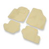 Tapis de Sol Velours adapté pour Ford Fiesta IV (1995-2002) - Premium tapis de voiture - beige