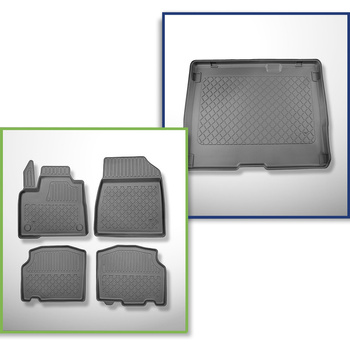 Kit tapis de coffre et tapis de voiture TPE pour: Renault Kangoo III Van (06.202