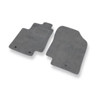 Tapis de Sol Velours adapté pour Kia Rio III (2011-2016) - Premium tapis de voiture - gris