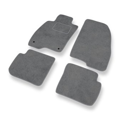 Tapis de Sol Velours adapté pour Alfa Romeo MiTo Hayon (2008-2018) - Premium tapis de voiture - gris
