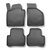 Tapis de sol en TPE adapté pour Volkswagen Passat CC Coupé (06.2008-11.2016) - tapis de voiture - noir
