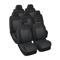 Housses de siège sur mesure adaptées pour Seat Alhambra II Van (2010-2020) avec sièges enfants aux sièges arrière - housse siege voiture - couverture siege - E3