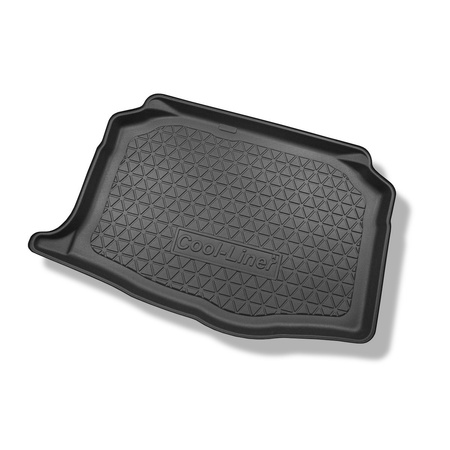 Tapis de coffre adapté pour Seat Ibiza V 6F Hayon (06.2017-....) - bac de coffre - protection de coffre voiture - coffre inférieur; modèles sans plancher amovible du coffre