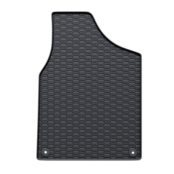 Tapis de sol en caoutchouc adapté pour Volkswagen Sharan I (1995-2010) - tapis de voiture - noir