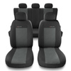 Housses de siège adaptées pour Audi Q7 I, II (2005-....) - housse siege voiture universelles - couverture siege - UNE-2