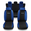 Housses de siège adaptées pour Seat Ateca (2016-....) - housse siege voiture universelles - couverture siege - TG-BL