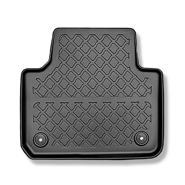 Tapis de sol en TPE adapté pour Volkswagen Touareg III SUV (07.2018-2023) - tapis de voiture - noir