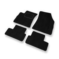 Tapis de Sol Velours adapté pour Renault Megane IV (2016-....) - Premium tapis de voiture - noir