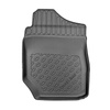 Tapis de sol en TPE adapté pour Suzuki Jimny II GJ SUV (10.2018-....) - 2 places; aussi pour la version Pro; avec boîte manuelle - tapis de voiture - noir