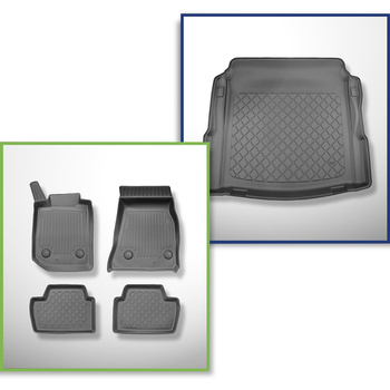 Kit tapis de coffre et tapis de voiture TPE pour: BMW 2 G42, G87 Coupé (01.2022-
