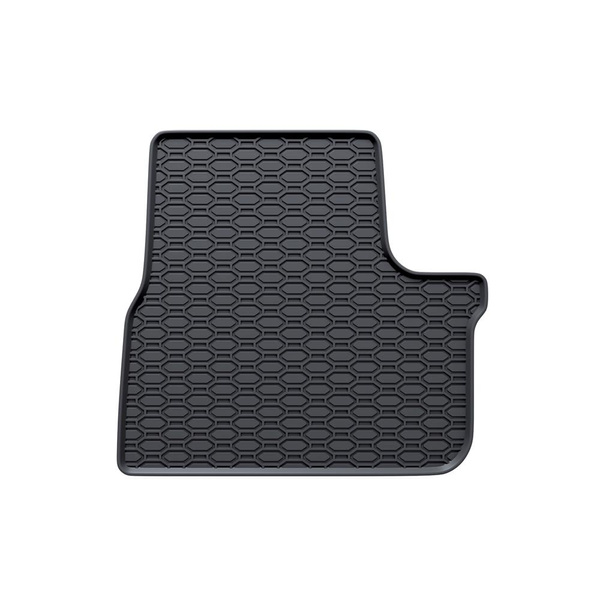 Tapis de sol en caoutchouc adapté pour Peugeot 208 Hayon (2012-2018) - tapis de voiture - noir - 4 pcs.