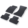 Tapis de sol en caoutchouc adapté pour Audi A4 B8 (2008-2015) - tapis de voiture - noir