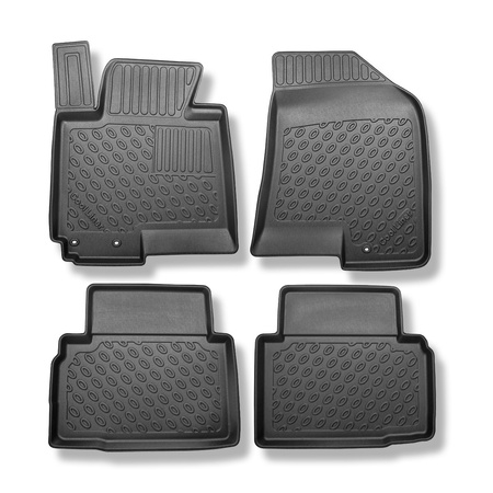 Tapis de sol en TPE adapté pour Hyundai ix35 SUV (2010-06.2015) - tapis de voiture - noir