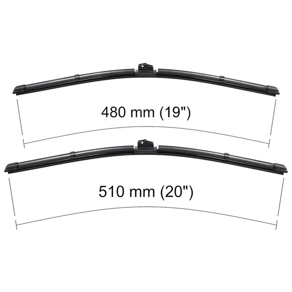 Balais d'essuie-glace de pare-brise adaptés pour Mini Countryman R60 SUV (09.2010-10.2016) - balais plat