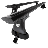 Barres de toit en aluminium adapté pour Ford Mondeo mk V Berline (2014-2022) - Porte-Bagages de Voiture noir - toit normal