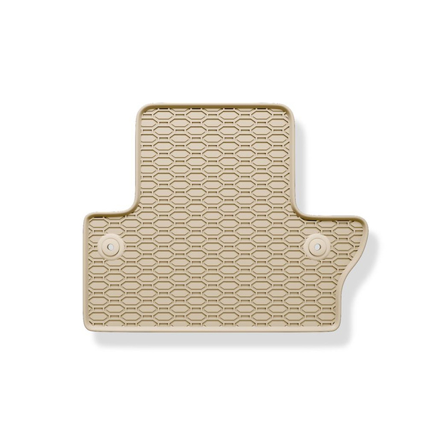Tapis de sol en caoutchouc adapté pour Volvo S60 II (2010-2019) - tapis de voiture - beige