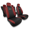 Housses de siège adaptées pour Alfa Romeo 166 I, II, III (1998-2007) - housse siege voiture universelles - couverture siege - TG-RD