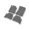 Tapis de Sol Velours adapté pour Mercedes-Benz Classe E W211 Break, Berline (2002-2009) - Premium tapis de voiture - gris