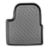 Tapis de sol en TPE adapté pour Peugeot 2008 II SUV (01.2020-....) - pas pour la version électrique - tapis de voiture - noir