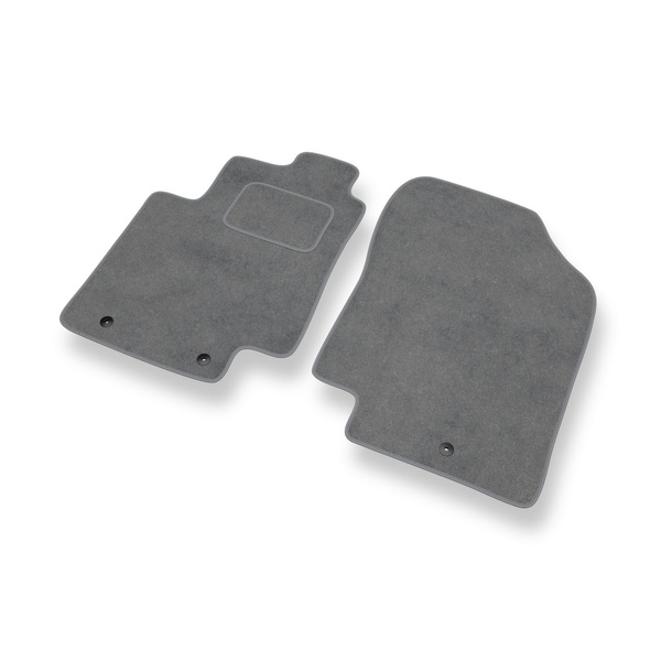 Tapis de Sol Velours adapté pour Kia Rio III Hayon, Berline (2011-2016) - Premium tapis de voiture - gris