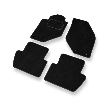 Tapis de Sol Velours adapté pour Volvo C70 I (1997-2006) - Premium tapis de voiture - noir