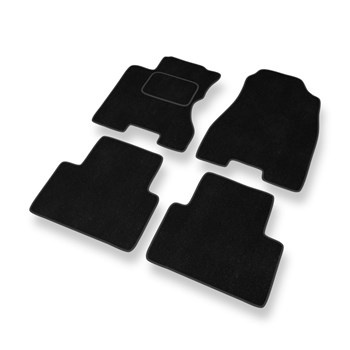 Tapis de Sol Velours adapté pour Renault Koleos I (2008-2015) - Premium tapis de voiture - noir