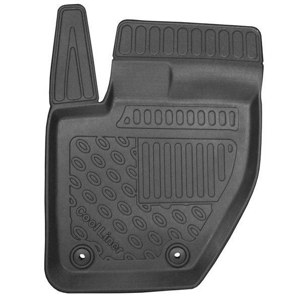 Tapis de sol en TPE adapté pour Volvo V40 II Hayon (12.2015-10.2022) - tapis de voiture - noir