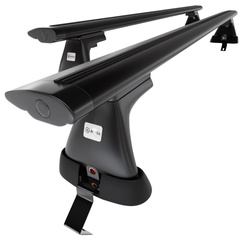 Barres de toit en aluminium adapté pour Ford C-Max mk II Ludospace (2015-2019) - Porte-Bagages de Voiture noir - toit normal