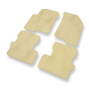 Tapis de Sol Velours adapté pour Dodge Caliber Hayon (2007-2011) - Premium tapis de voiture - beige