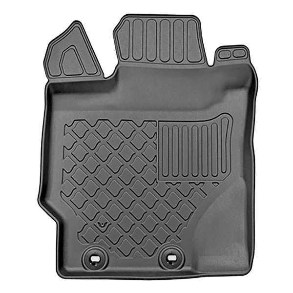 Tapis de sol en TPE adapté pour Toyota Yaris III Hayon (12.2015-10.2022) - tapis de voiture - noir