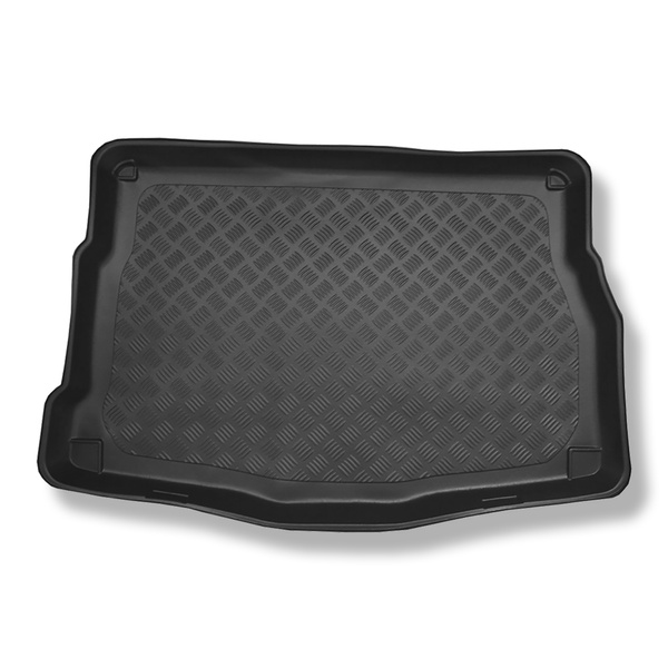 Tapis de coffre adapté pour Hyundai i30 II GD Hayon (02.2012-01.2017) - bac de coffre - protection de coffre voiture - coffre supérieur (derrière le rangement)