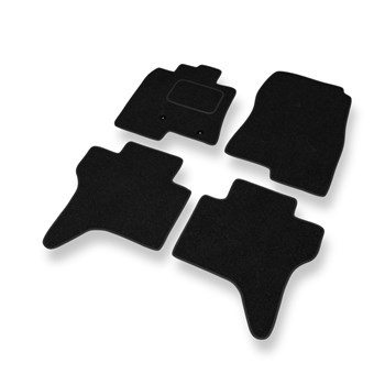 Tapis de Sol Feutres adapté pour Mitsubishi Pajero III (3 portes) (1999-2006) - tapis de voiture - noir