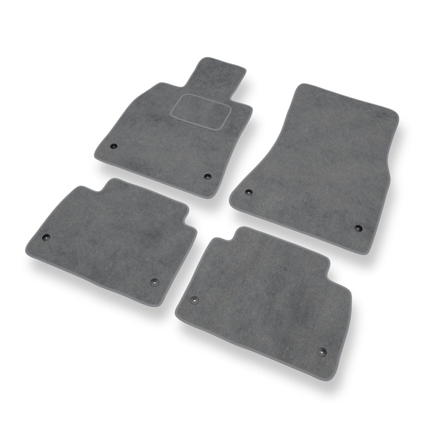 Tapis de Sol Velours adapté pour Lexus GS III Berline (2004-2012) - Premium tapis de voiture - gris