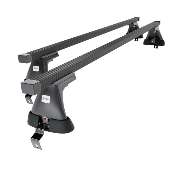 Barres de toit en acier adapté pour Skoda Octavia mk III Liftback (2013-2019) - Porte-Bagages de Voiture noir - toit normal