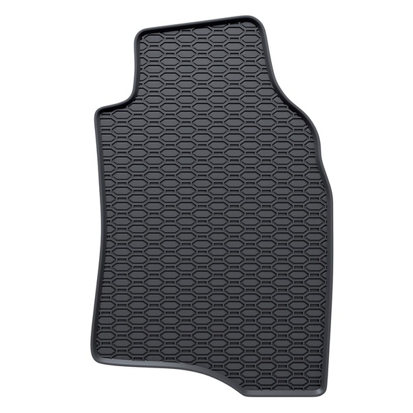 Tapis de sol en caoutchouc adapté pour Fiat Panda III Hayon (2012-....) - tapis de voiture - noir - 4 pcs.