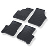 Tapis de sol en caoutchouc adapté pour Seat Mii electric Hayon (2019-2020) - tapis de voiture - noir - 4 pcs.