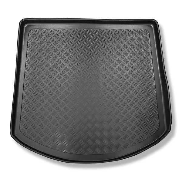 Tapis de coffre adapté pour Ford Mondeo IV Break (09.2007-12.2014) - bac de coffre - protection de coffre voiture - avec roue de secours taille normale