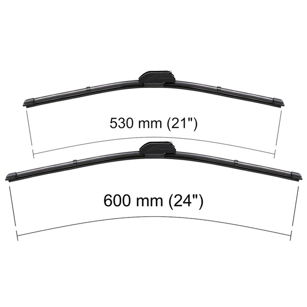 Balais d'essuie-glace de pare-brise adaptés pour Nissan Primastar Van (07.2002-2014) - balais plat