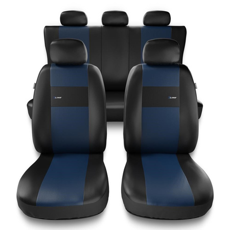 Housses de siège adaptées pour Hyundai i30 I, II, III (2007-2019) - housse siege voiture universelles - couverture siege - XL-BL