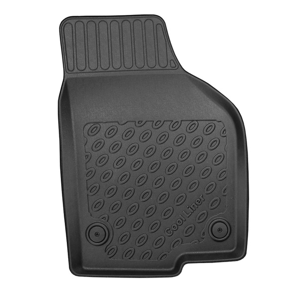 Tapis de sol en TPE adapté pour Seat Alhambra II Van (09.2010-03.2022) - 5 ou 7 sièges; sans la troisième rangée de sièges - tapis de voiture - noir