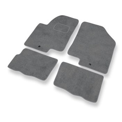 Tapis de Sol Velours adapté pour Kia Soul SUV (2008-2016) - Premium tapis de voiture - gris