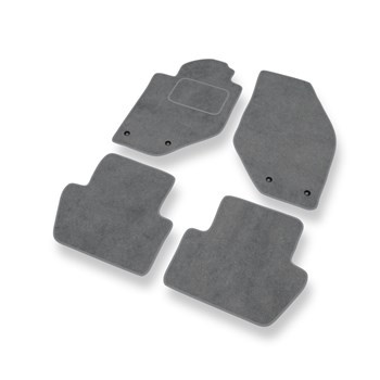 Tapis de Sol Velours adapté pour Volvo V70 I (1997-2000) - Premium tapis de voiture - gris