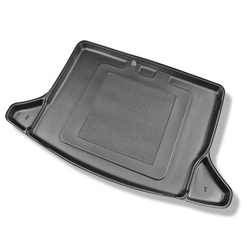 Tapis de coffre adapté pour Kia Niro Crossover (08.2016-05.2022) - bac de coffre - protection de coffre voiture - coffre inférieur (sans rangement); cavité droite et gauche amovible dans les modèles avec batteries et / ou subwoofer