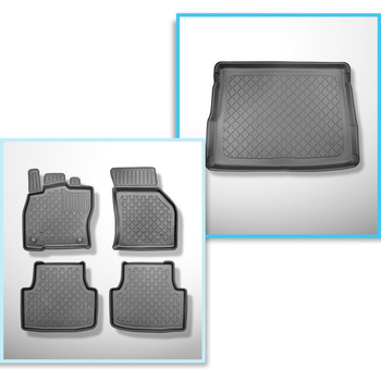 Kit tapis de coffre et tapis de voiture TPE pour: Cupra Formentor Crossover (09.