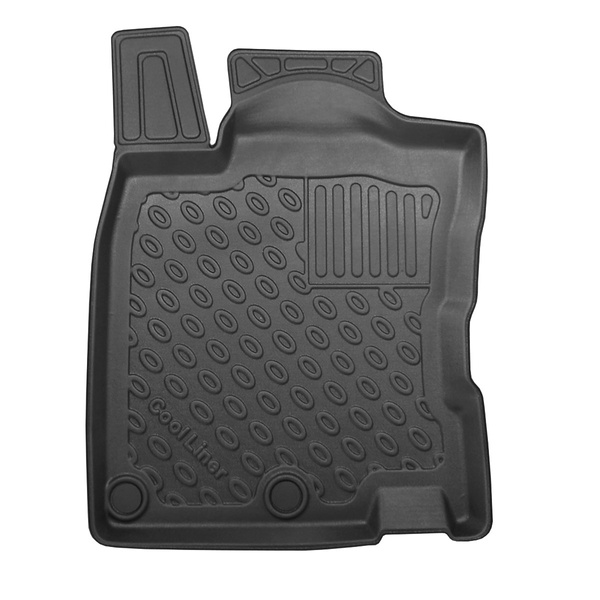 Tapis de sol en TPE adapté pour Nissan Qashqai II J11 Crossover (12.2015-10.2022) - tapis de voiture - noir