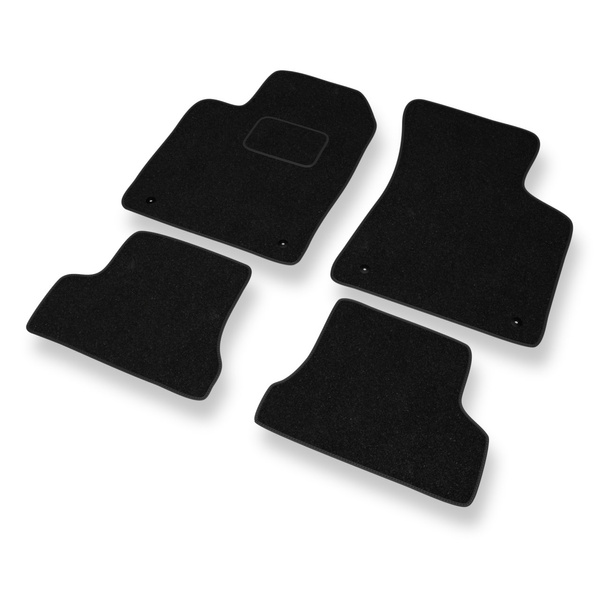 Tapis de Sol Feutres adapté pour Audi TT I 8N Coupé, Roadster (1998-2006) - tapis de voiture - noir