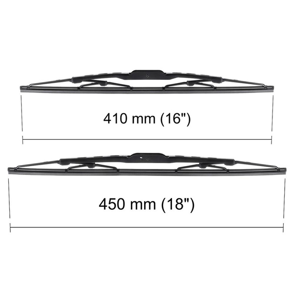 Balais d'essuie-glace de pare-brise adaptés pour Suzuki Jimny SUV (10.1998-2017) - balais standard