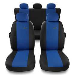 Housses de siège adaptées pour Audi A6 C4, C5, C6, C7, C8 (1994-....) - housse siege voiture universelles - couverture siege - X.R-BL