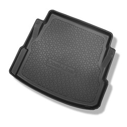 Tapis de coffre adapté pour Jaguar XE Berline (06.2015-2019) - bac de coffre - protection de coffre voiture - avec roue de secours à usage temporaire